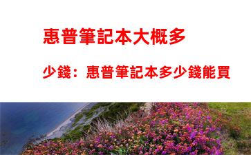 惠普筆記本大概多少錢：惠普筆記本多少錢能買